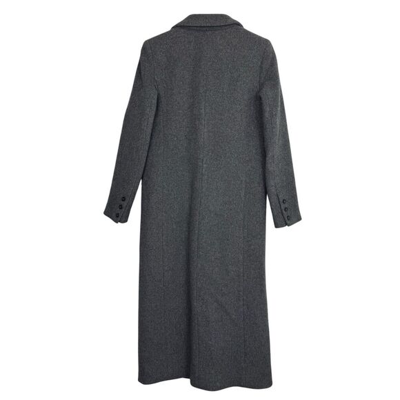 NWOT Reformation Wayne Coat Size Small Gray Wool Blend Long Line Single Breasted - Picture 4 of 11